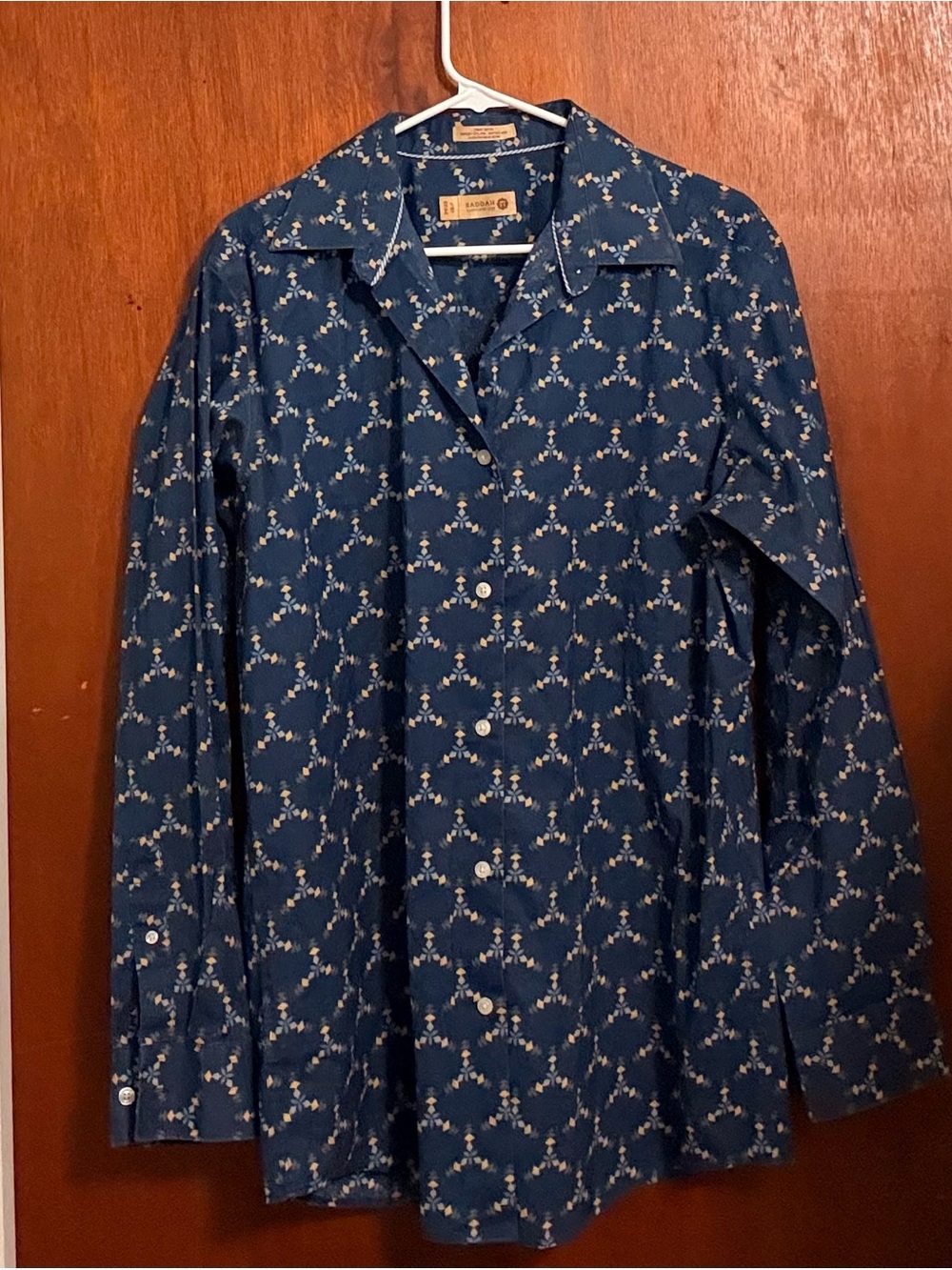 Haggar 1926 Originals Mens 16 1/2 34 35 Fitted Geometric Shirt